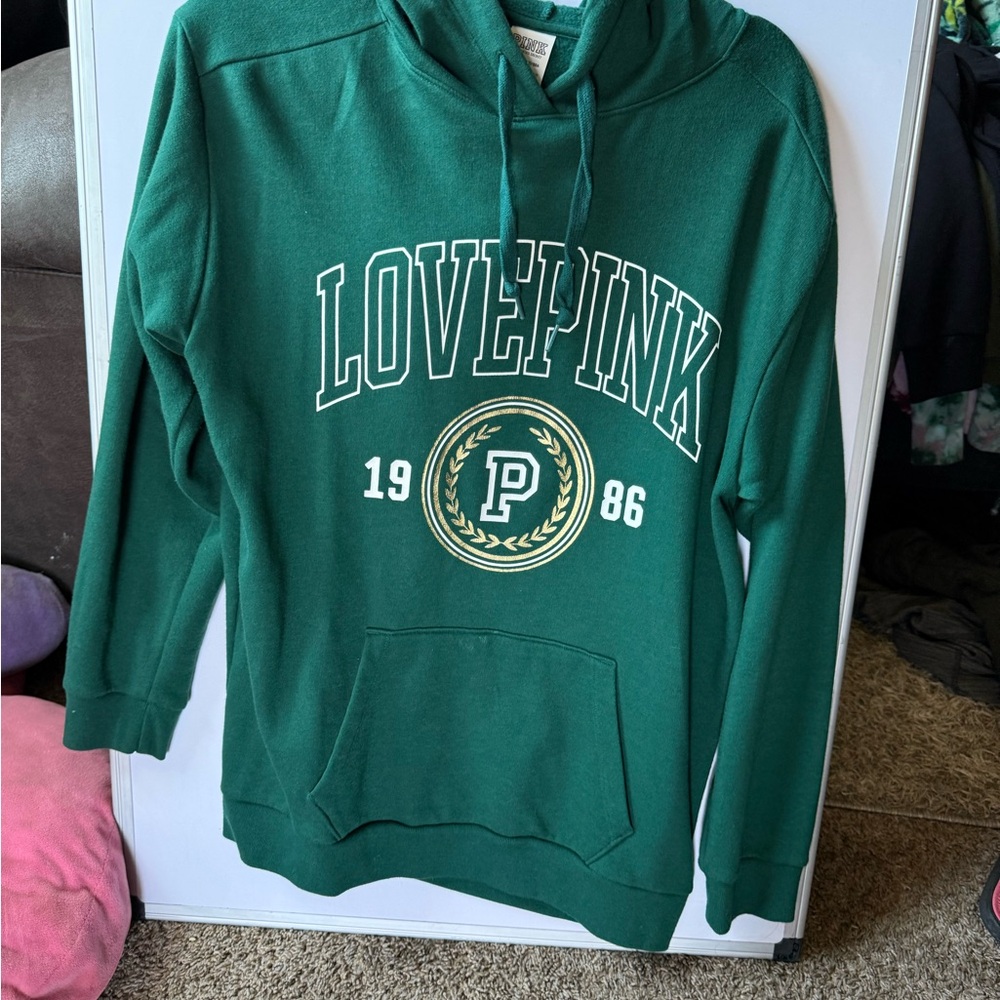 PINK Green LOVE PINK Hoodie